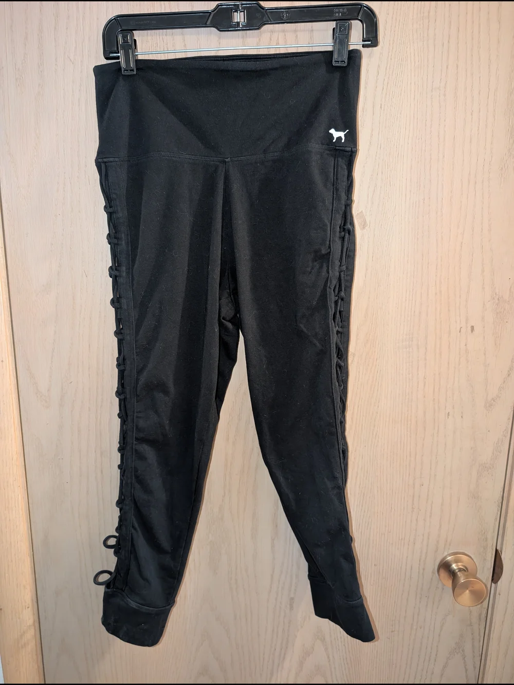 PINK Victoria's Secret Black Logo Leggings with NWT Socks